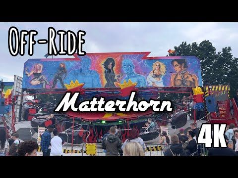 Matterhorn fairground ride operating at Kettering Feast Funfair in July 2021